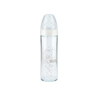NUK - FLAŠA NEW CLASSIC LOVE SKLENENÁ 240ML